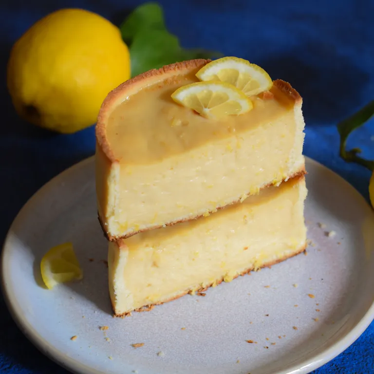 Part de Flan pâtissier au citron