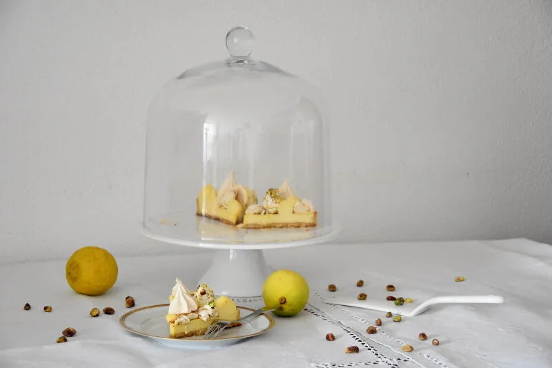 Tarte citron & pistache