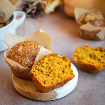 Part de Muffins au potiron et à la cannelle