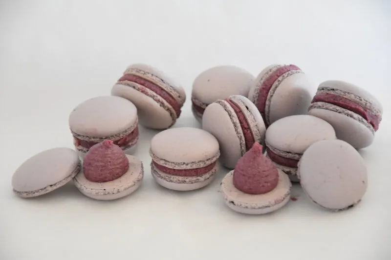 Macarons cassis