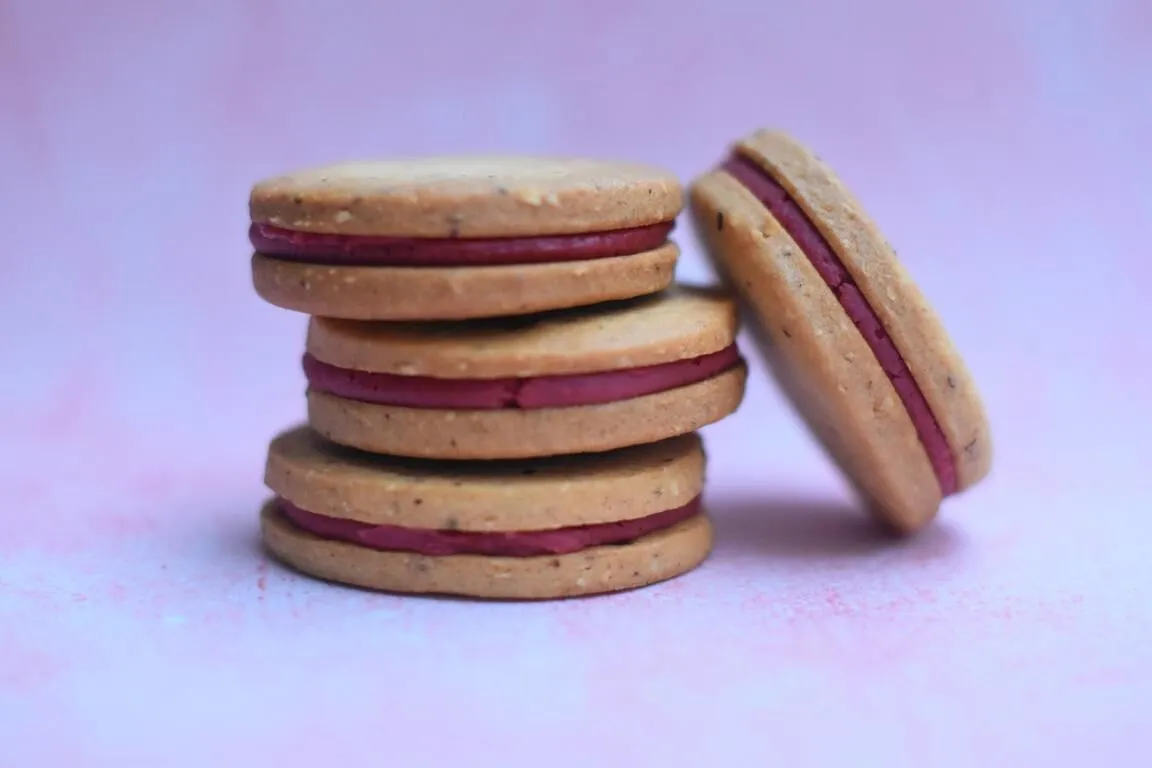  Sablés noisette & framboise