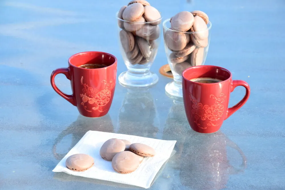 Mini meringues au chocolat