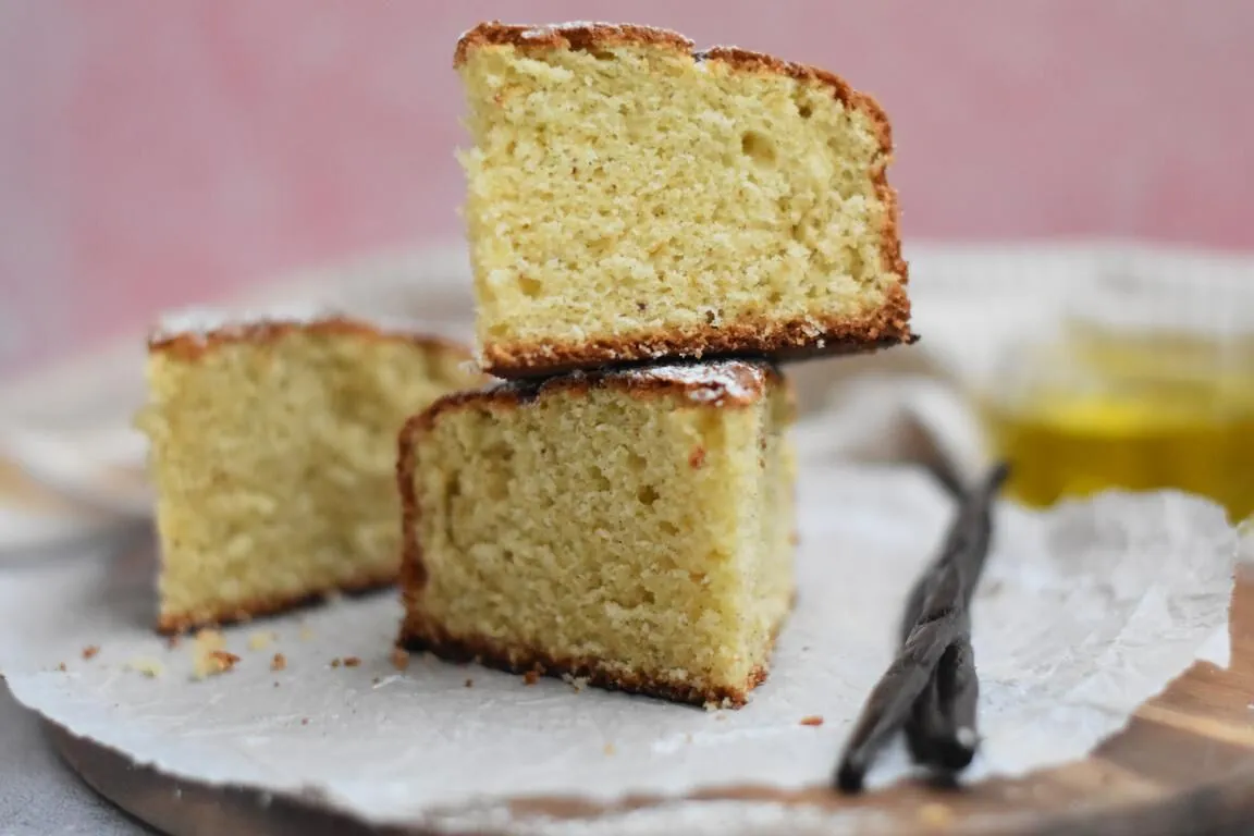 Gateau au yaourt, vanille & huile d'olive