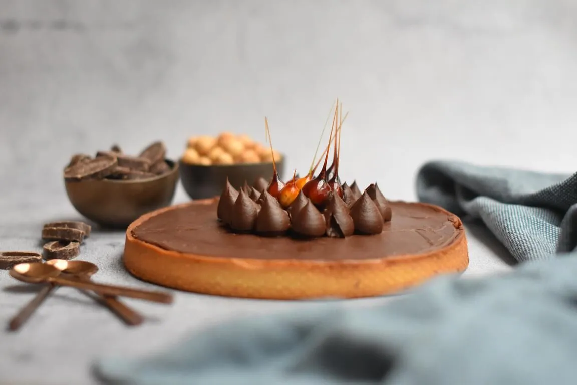 Tarte piémontaise (chocolat & noisette)