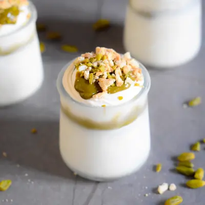 Part de Pistachio McFlurry-Style Ice Cream