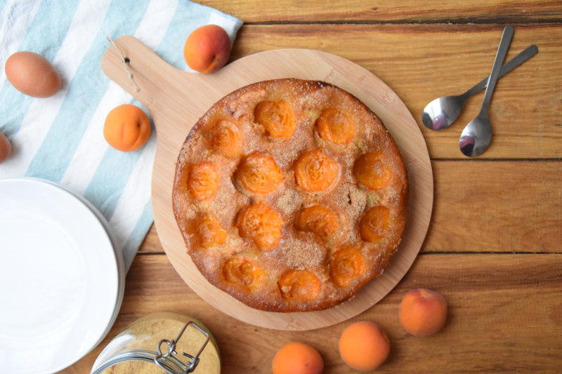 Gâteau moelleux à l'abricot
