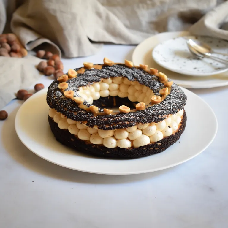 Part de Paris-Brest (crème mousseline au praliné noisette)