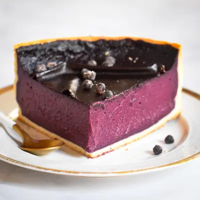 flan aux myrtilles
