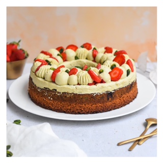 Gâteau pistache & fraise
