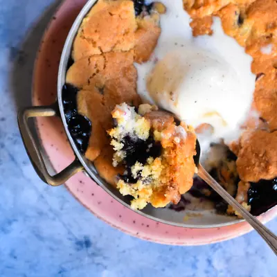 brombær crumble