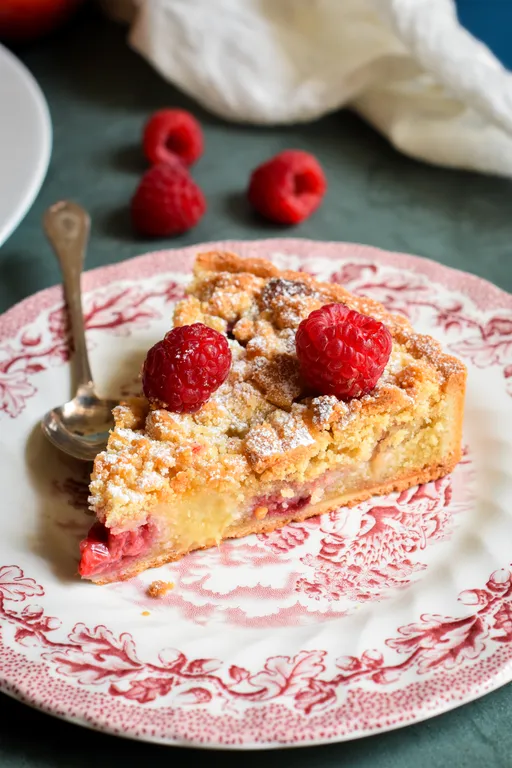 tarte crumble peche framboise 13