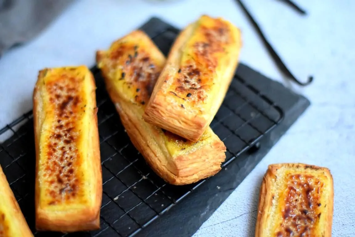 Brioche feuilletée à la crème brûlée