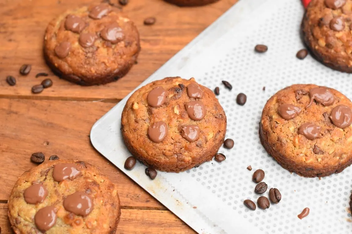 Cookies café, noisette & chocolat