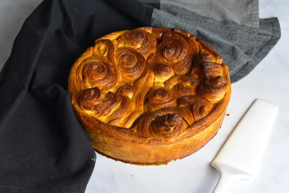 Galette feuilletée citron, noisette & gianduja