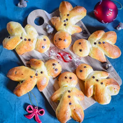 Part de Mannele (brioches de la Saint-Nicolas)