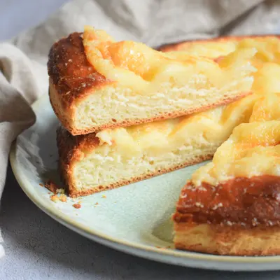 Part de Tarte salée sucrée du Val d'Illiez