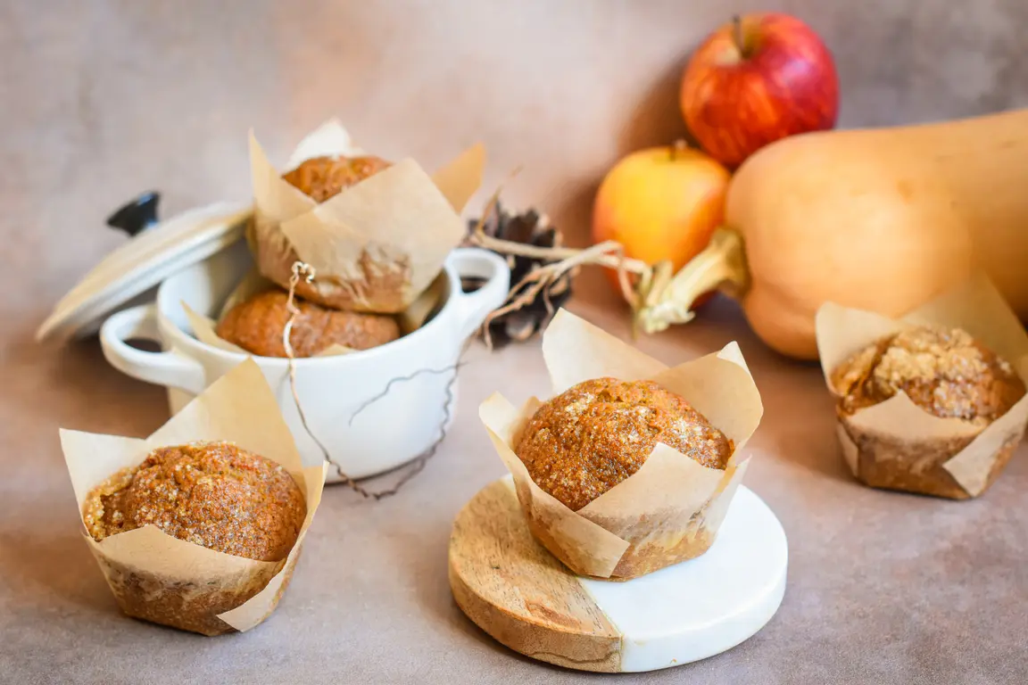 Muffins au potiron et à la cannelle