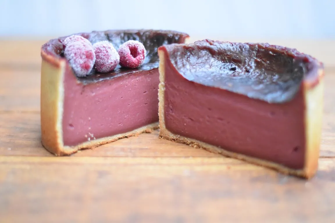 Flan pâtissier à la framboise