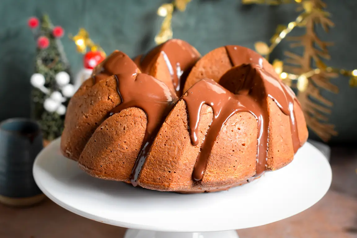 Bundt Cake vanille, spéculoos & chocolat