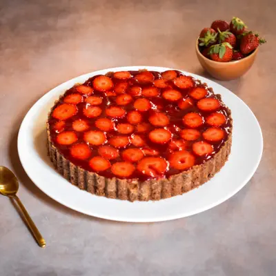 Part de Tarte aux fraises (inspiration Maxime Frédéric, Pleincoeur)