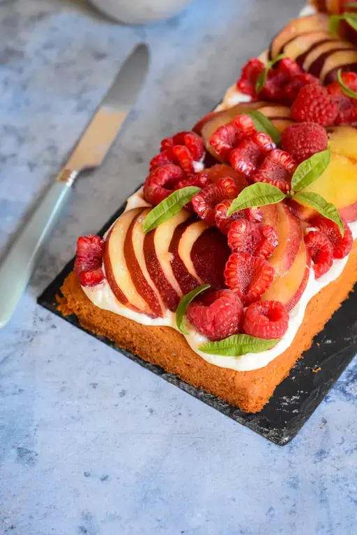 Tarte sable breton peche framboise 9