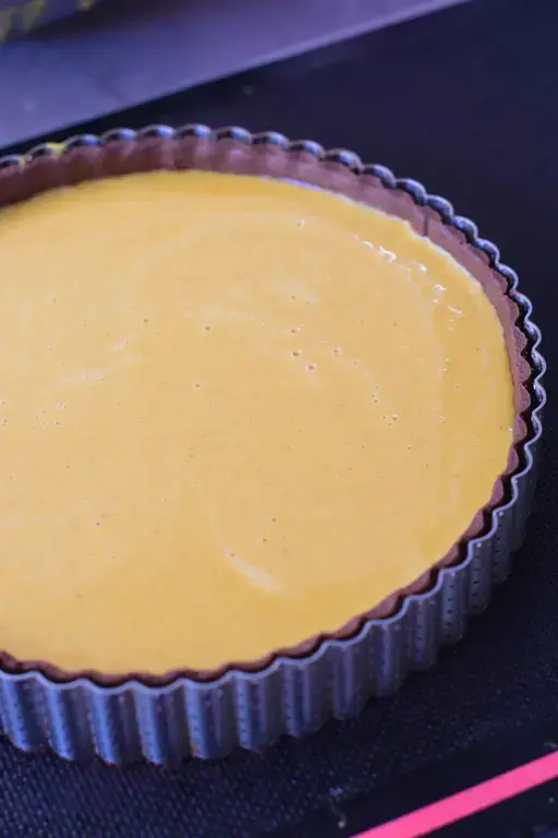 Pumpkin spice custard tart 10
