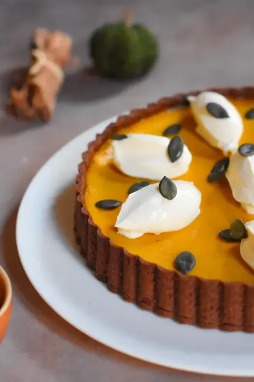 Pumpkin spice custard tart 14