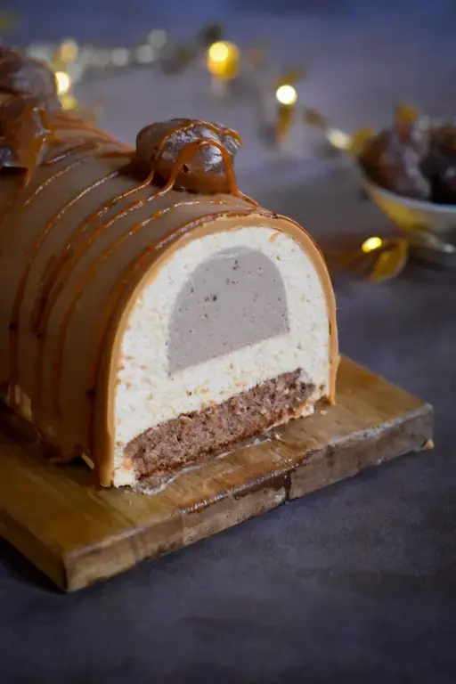 Buche marron caramel 17