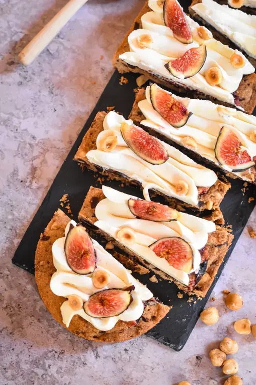 Tarte cookie figue noisette miel 16