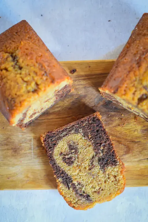 Cake marbre orange chocolat 11