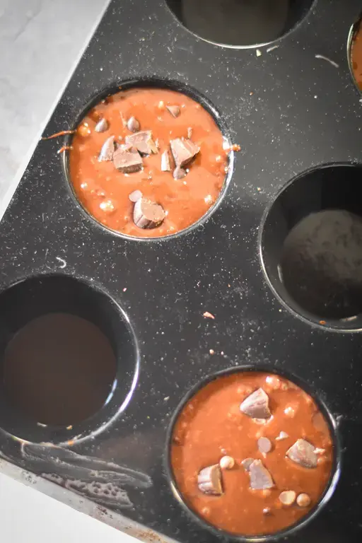 Muffins chocolat nids paques 7