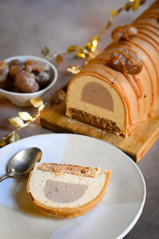 Buche marron caramel 15