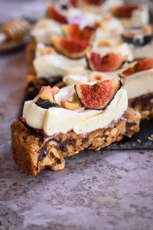 Tarte cookie figue noisette miel 18