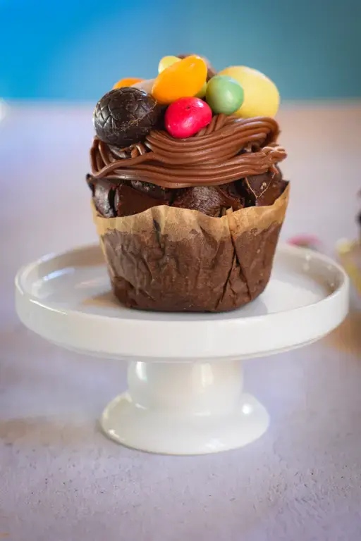 Muffins chocolat nids paques 12