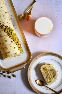 bûche pistache