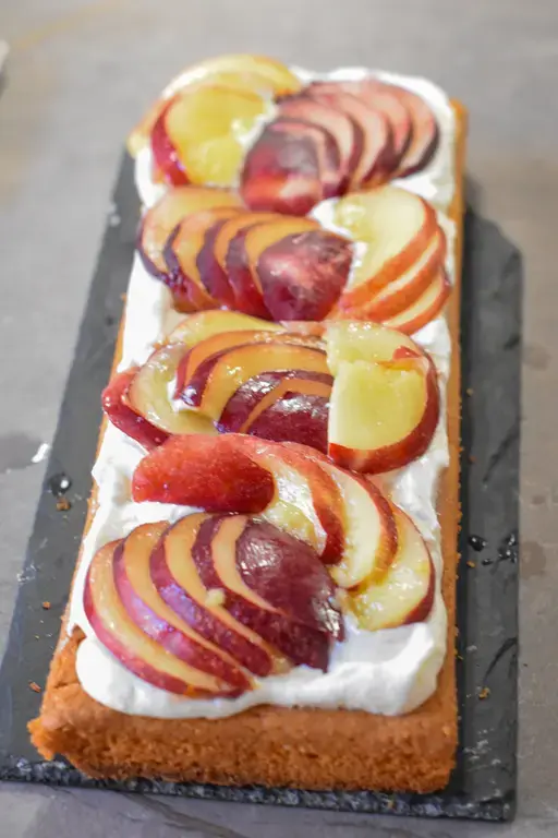 Tarte sable breton peche framboise 8