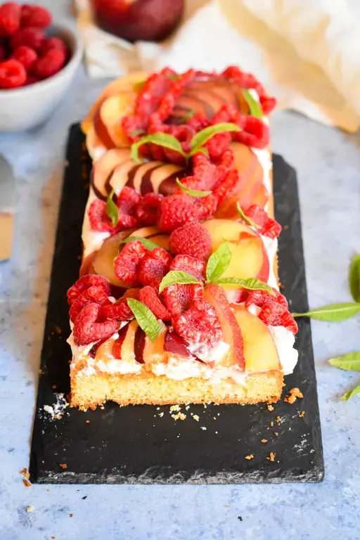Tarte sable breton peche framboise 12