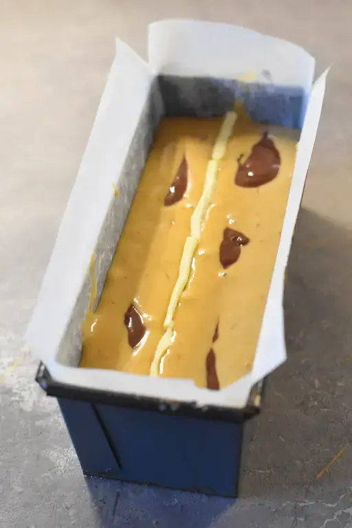 Cake marbre orange chocolat 6