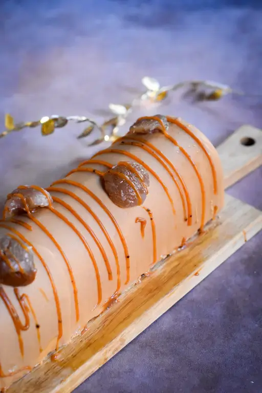 Buche marron caramel 13
