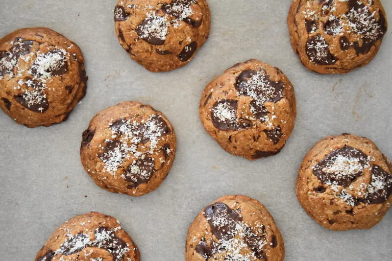 Cookies vegan chocolat & noix de coco