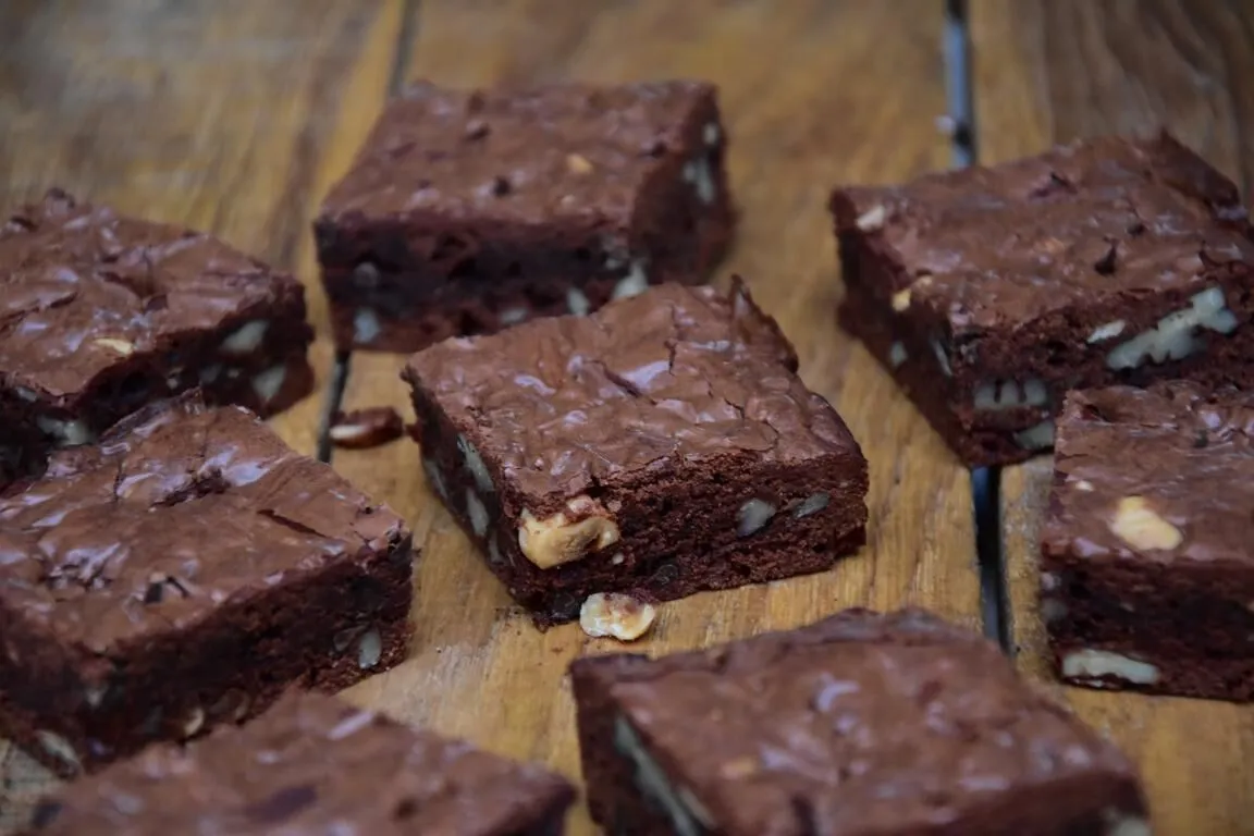 Brownie noix de pécan & noisettes