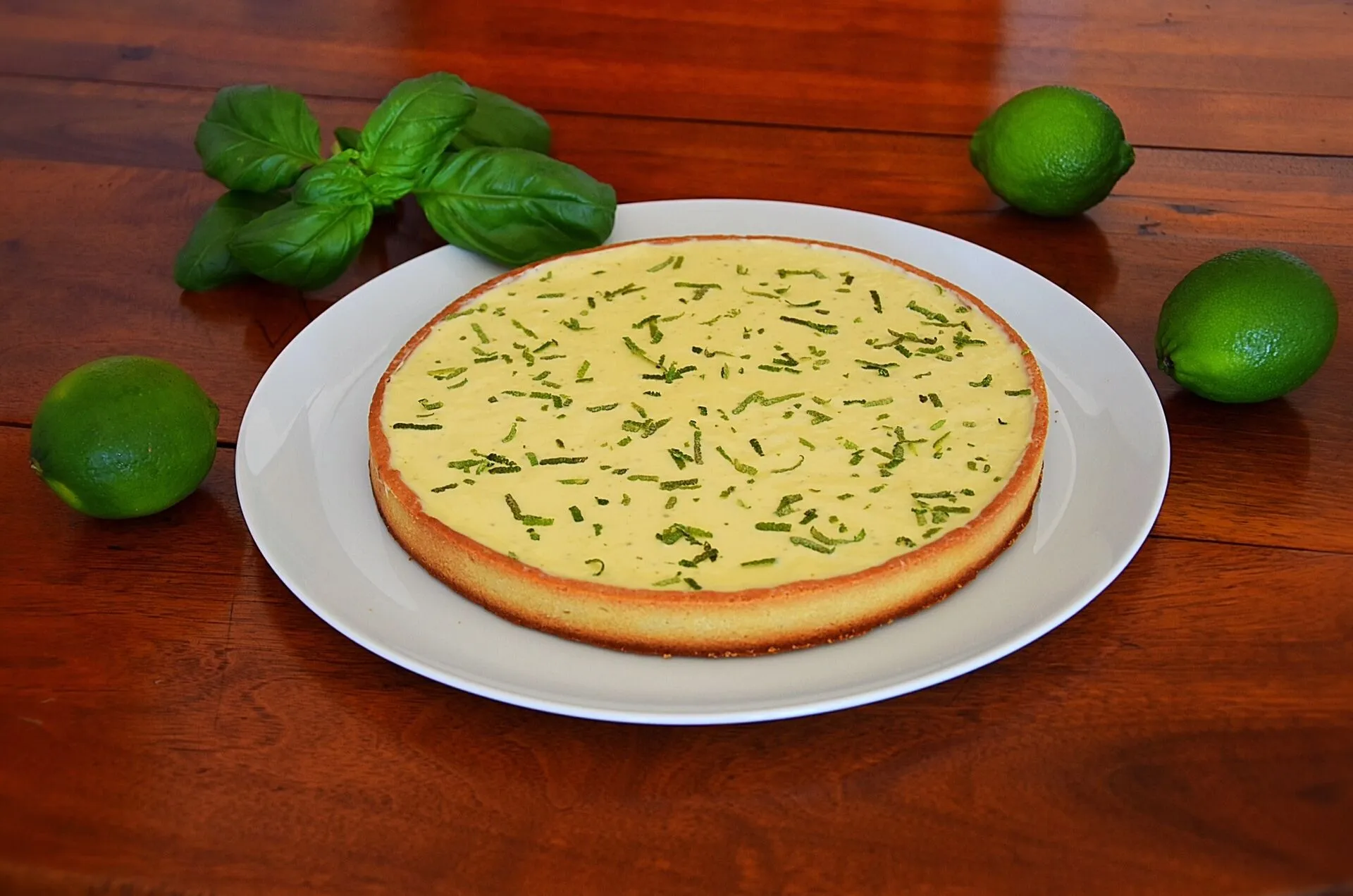  Tarte citron vert - basilic (Jacques Genin)