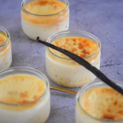 Part de Crème aux oeufs au Air Fryer