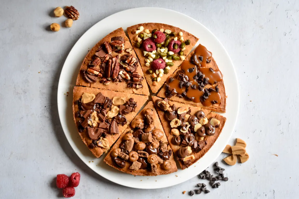 Cookie-pizza façon Cédric Grolet (chocolats & fruits secs)